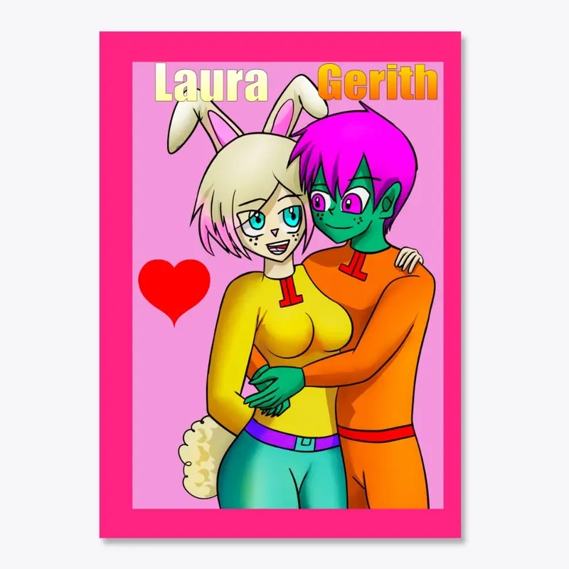 Gerith X Laura Vmanga Valentine sticker